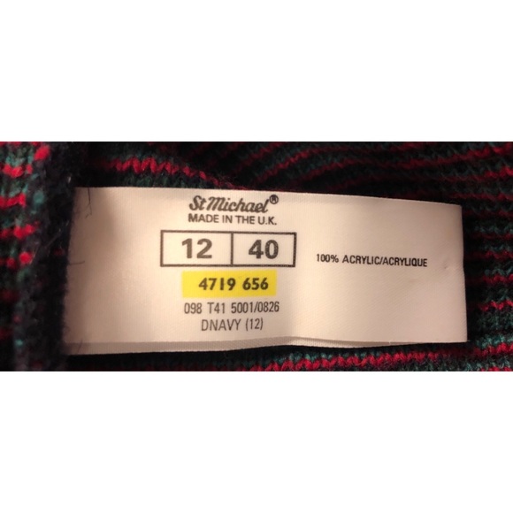 Vintage St. Michael Rose Pattern Button Cardigan - Picture 4 of 4